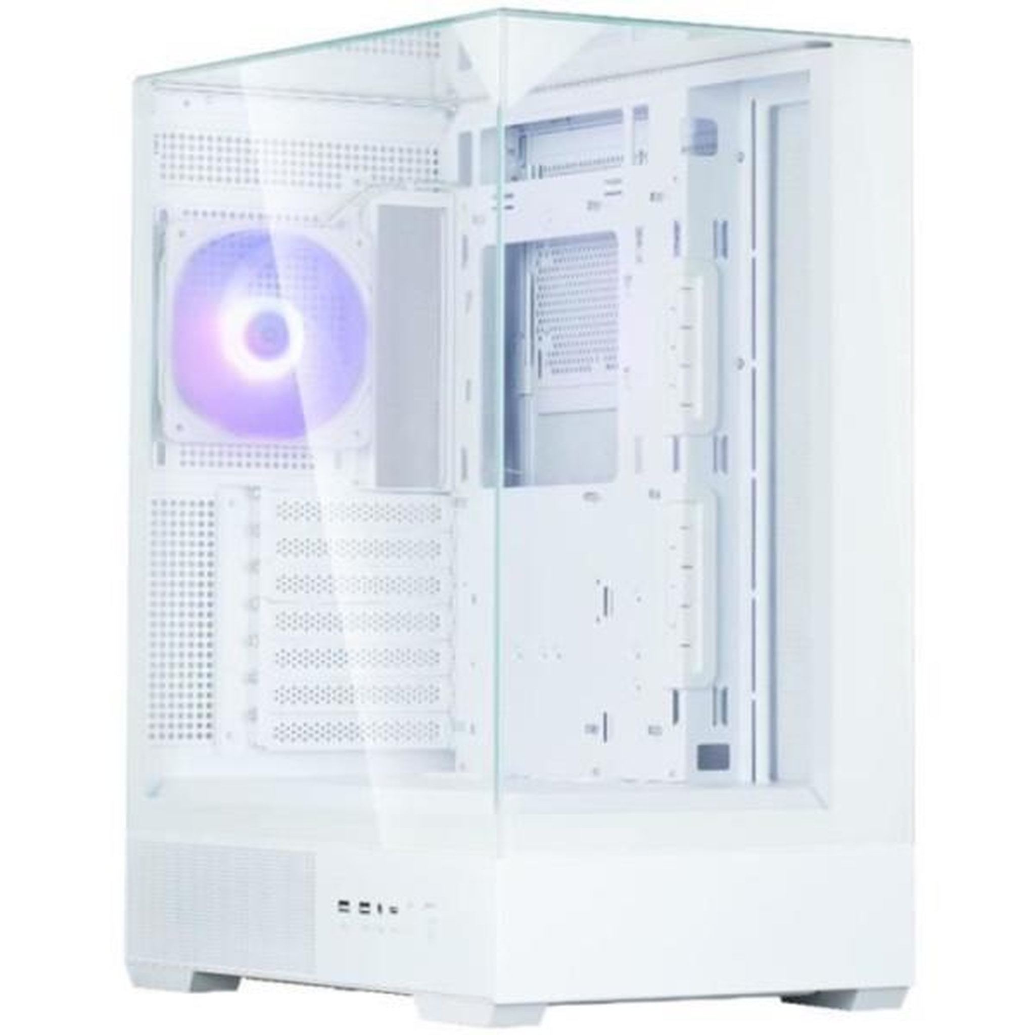 Zalman Boitier sans alimentation - zalman p40 prism plus - moyen tour - format atx - blanc
