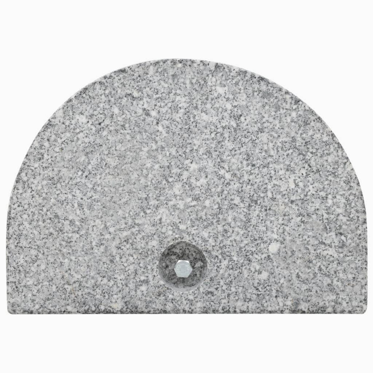 VIDAXL Socle de parasol Granite courbe 10 kg Gris