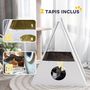 Voir la diapositive 5 : PAWHUT Niche chat design - maison pour chat - 2 tapis, 2 grattoirs sisal - blanc beige