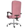 Voir la diapositive 5 : VIDAXL Fauteuil de massage inclinable de bureau Rose Velours