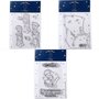  9 Tampons transparents Le Petit Prince Etoiles + Astéroïd + Renard