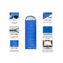 Voir la diapositive 5 : KINGCAMP Sac de couchage - Kingcamp - Modèle Oasis 300 - Bleu - 190 x 75 cm