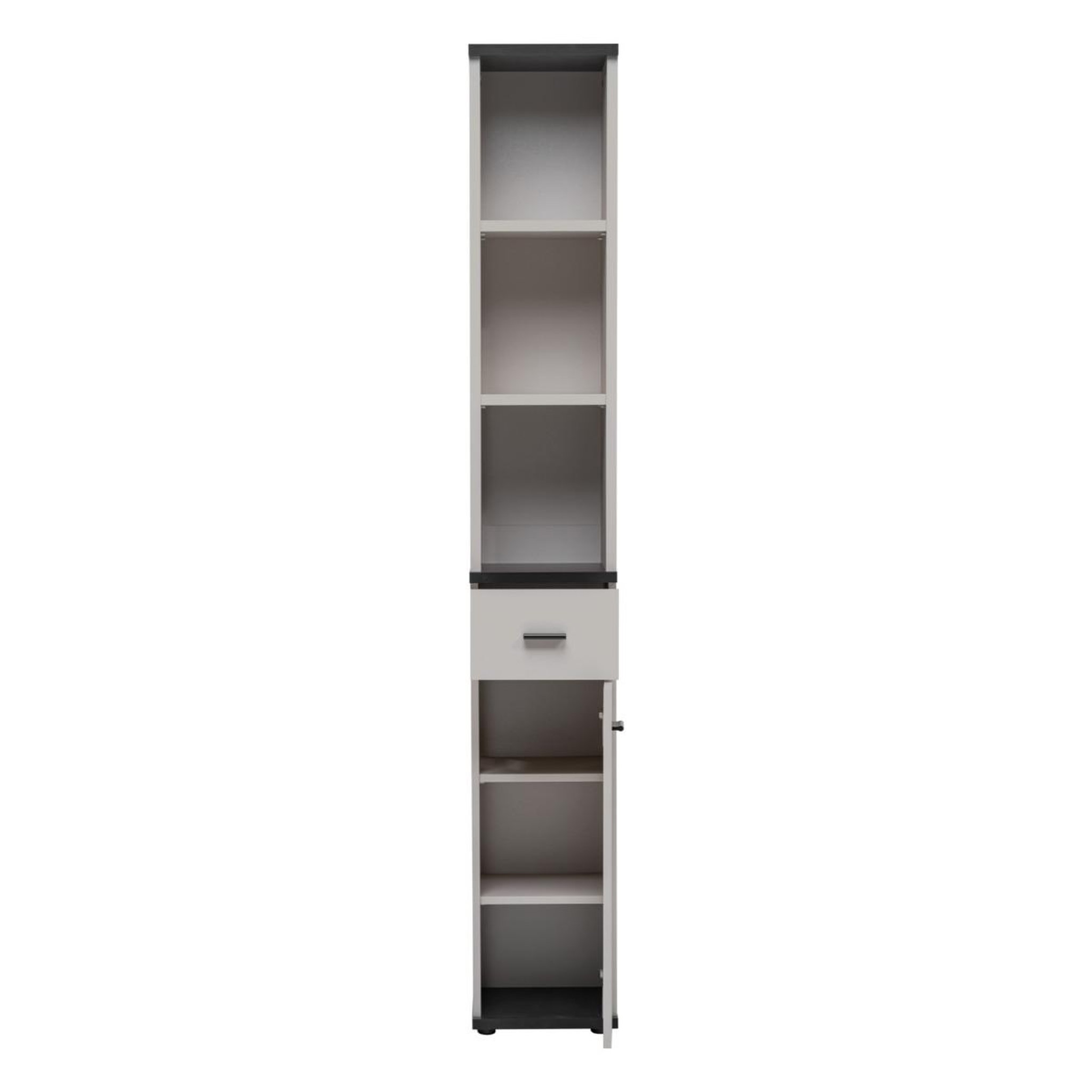 Voir la diapositive 2 : Paris Prix Colonne de rangement  hugo  203cm gris & noir