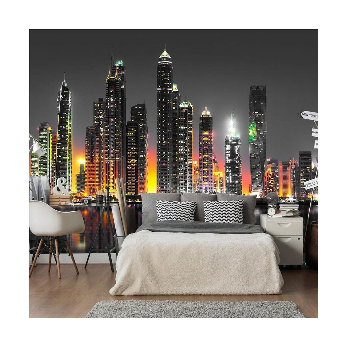 Paris Prix Papier Peint  Desert City Dubai