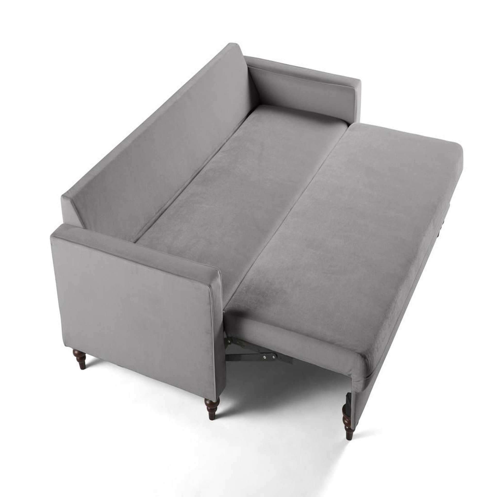 Voir la diapositive 4 : BEST MOBILIER Flamingo - canapé droit 3 places convertible en velours