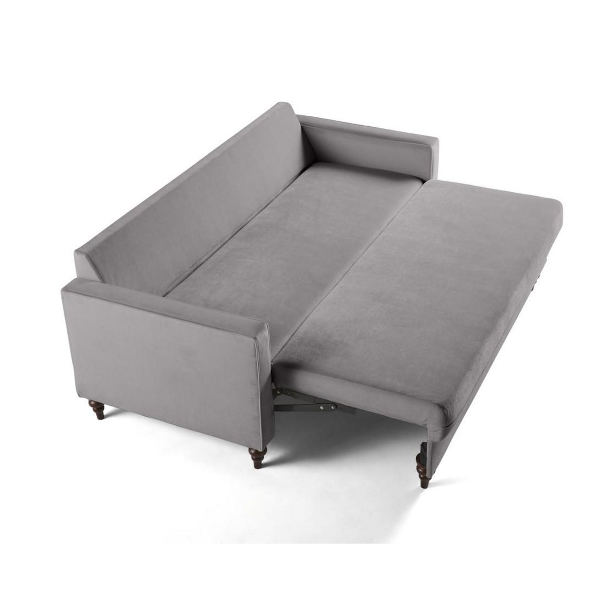 BEST MOBILIER Flamingo - canapé droit 3 places convertible en velours