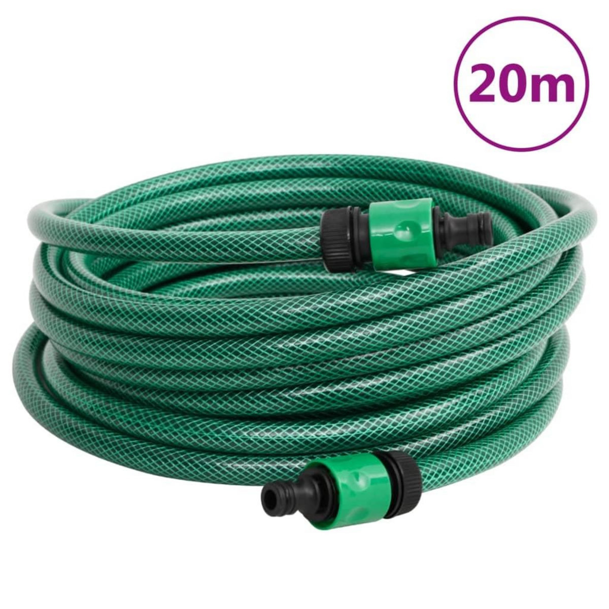 VIDAXL Tuyau de piscine vert 20 m PVC