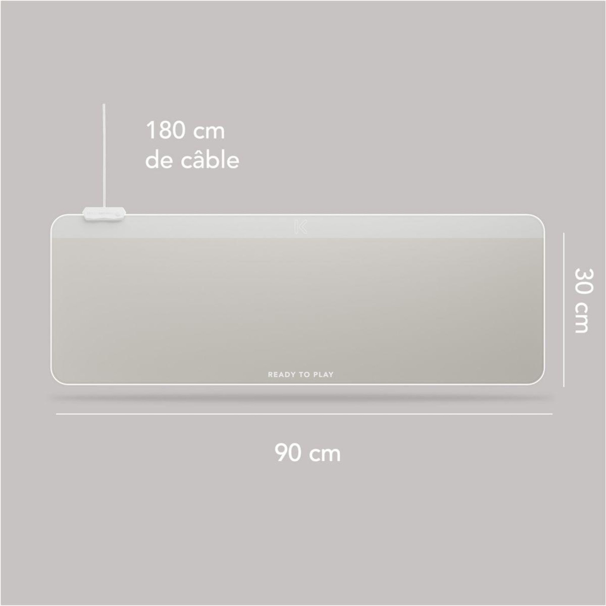 Voir la diapositive 5 : SKILLKORP Tapis de souris MM15 BLANC XXL Progress