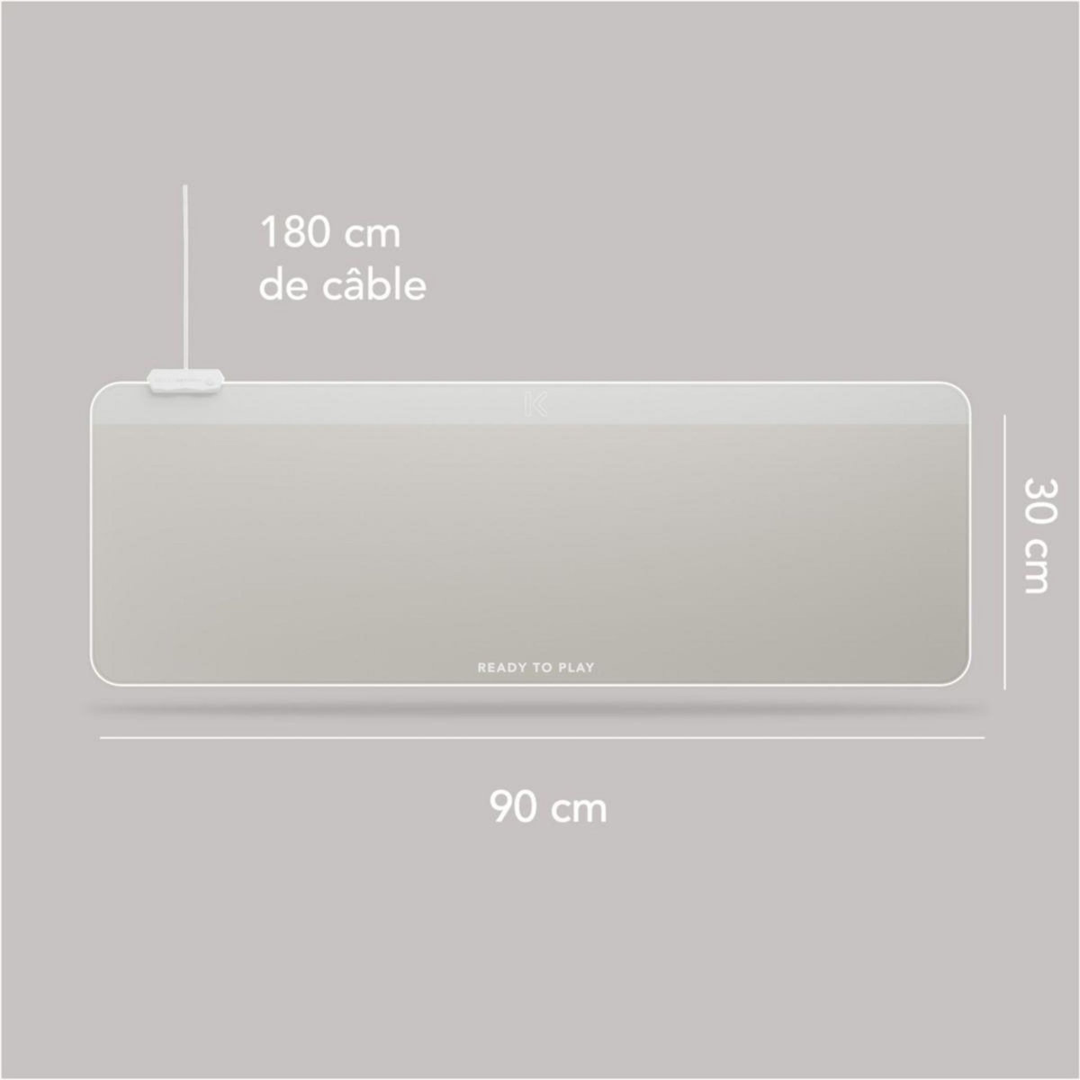 SKILLKORP Tapis de souris MM15 BLANC XXL Progress