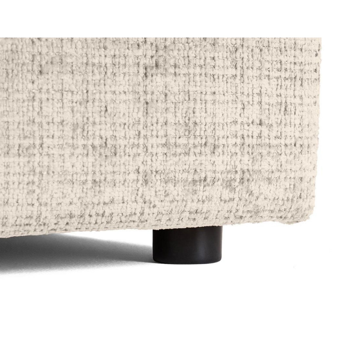 LISA DESIGN Collins - canapé droit 4 places avec double méridienne - assise profonde - en velours texturé