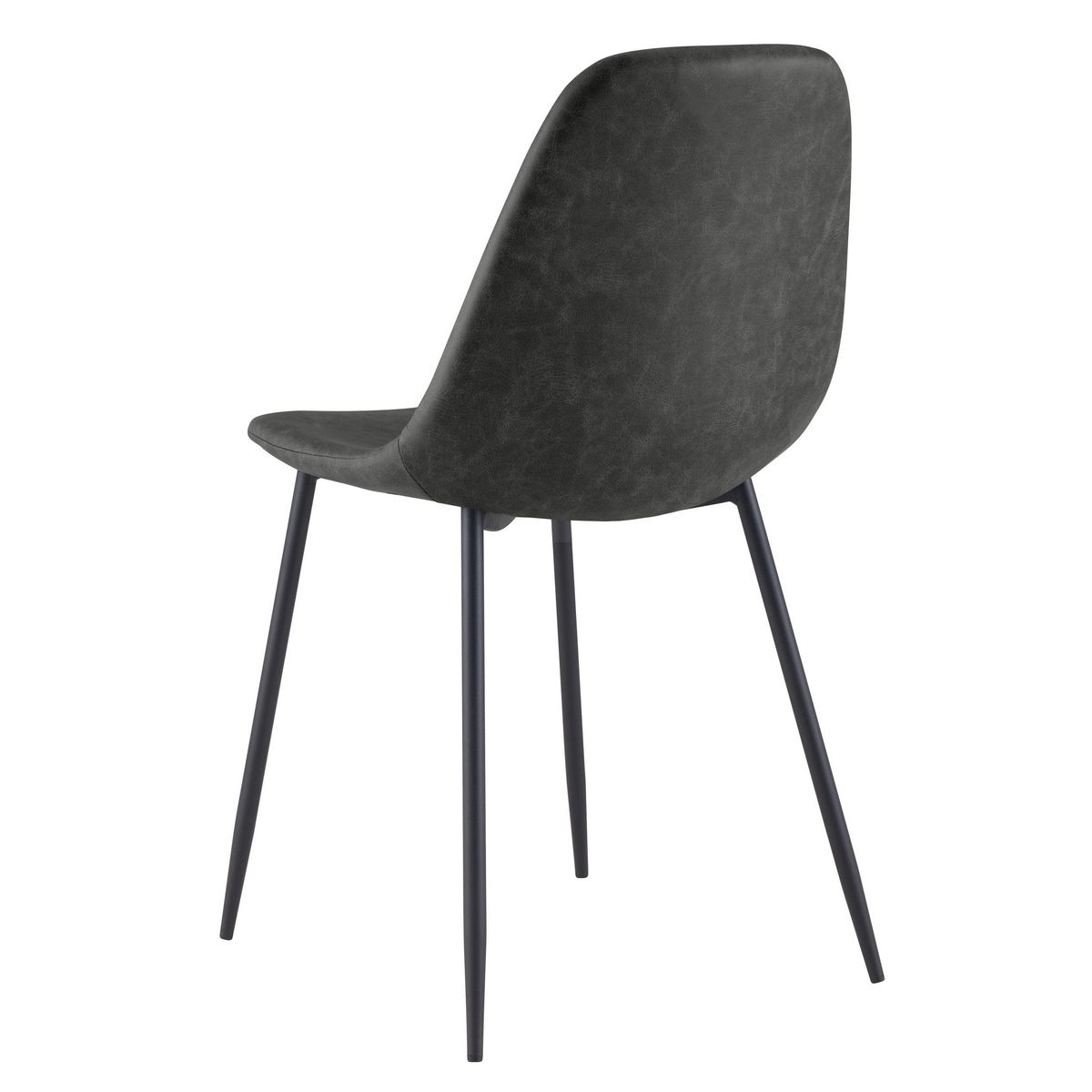 Rendez vous déco Lot de 2 chaises en cuir synthétique camel - Henrik