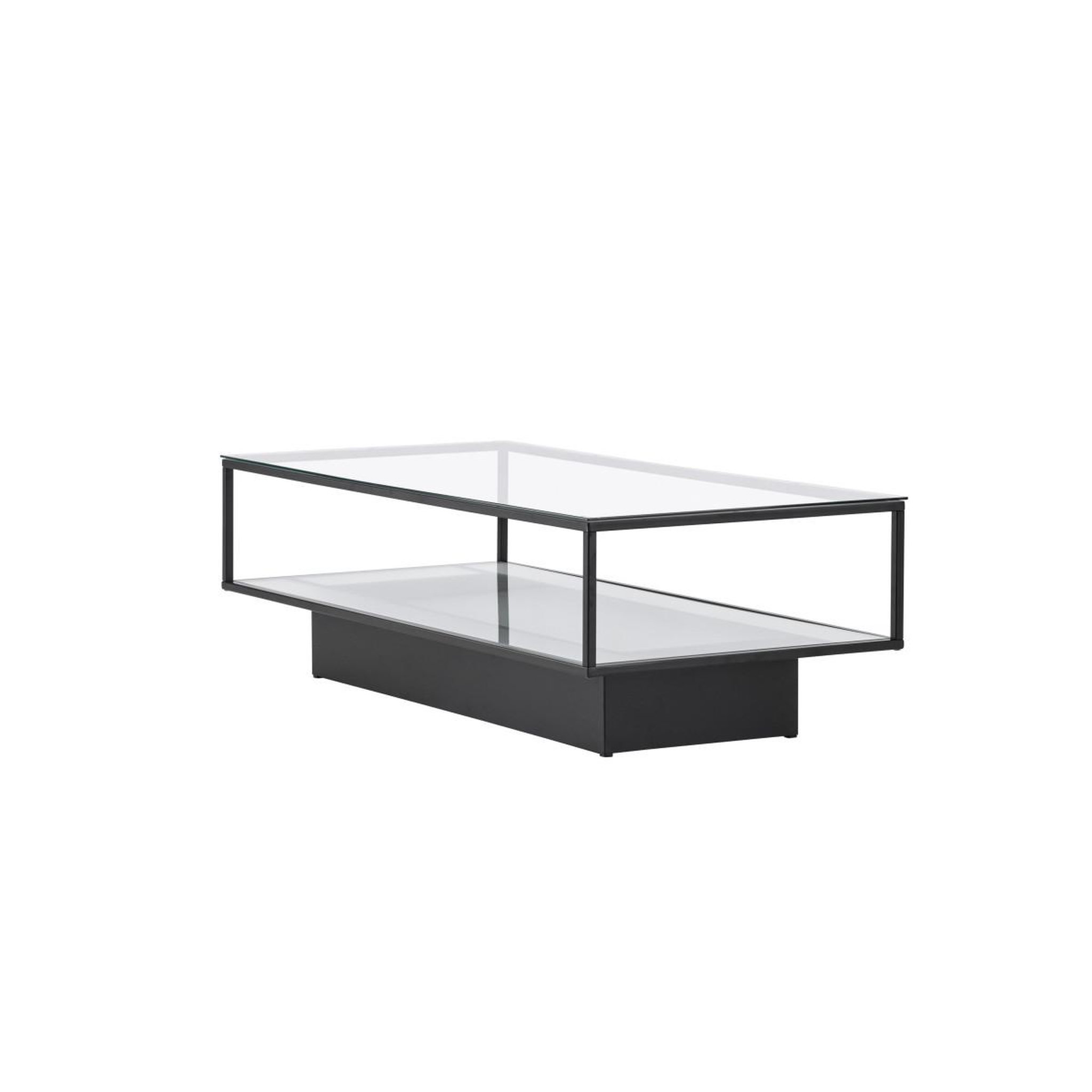 Voir la diapositive 3 : Paris Prix Table basse design en verre  maglehem  130cm noir