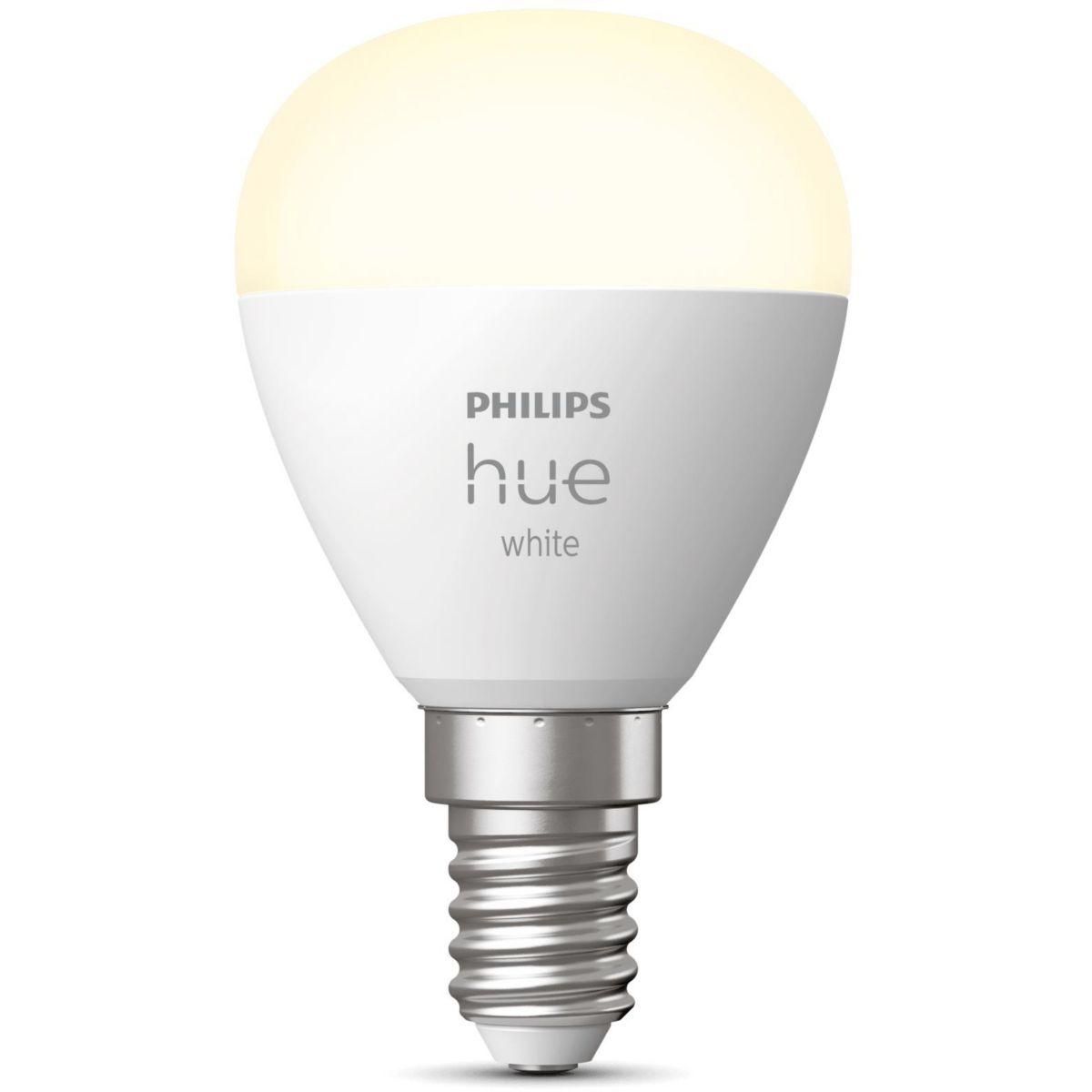 Philips Ampoule LED connectée HUE White E14 Sphérique