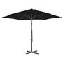 Voir la diapositive 3 : VIDAXL Parasol de jardin avec mat en acier noir 300x230 cm