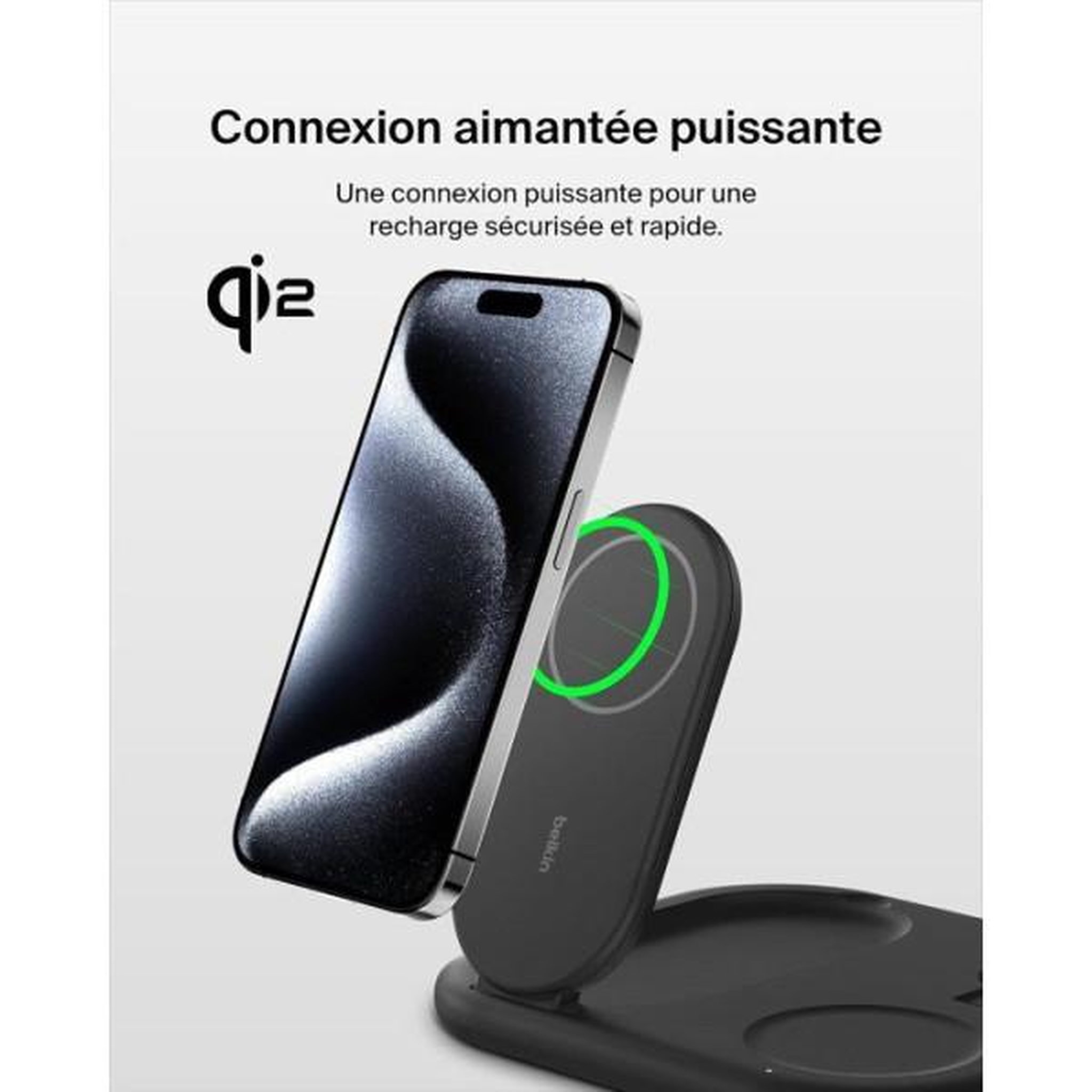 Voir la diapositive 6 : Belkin Chargeur induction qi2 15w 3en1 noir