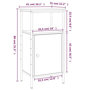 Voir la diapositive 6 : VIDAXL Tables de chevet 2 pcs noir 41x31x80 cm bois d'ingenierie