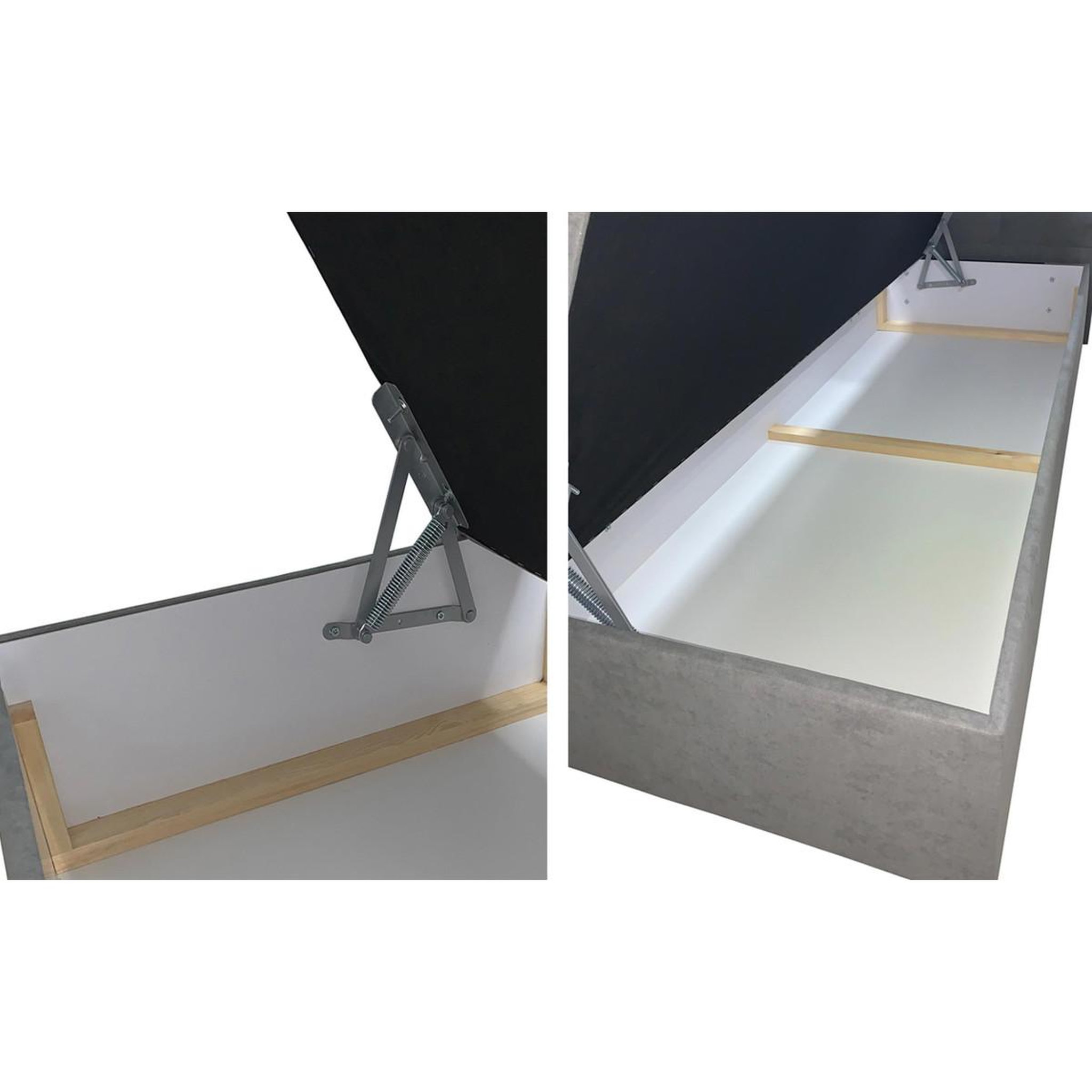 Voir la diapositive 3 : Paris Prix Lit coffre adulte  adinka  180x200cm beige