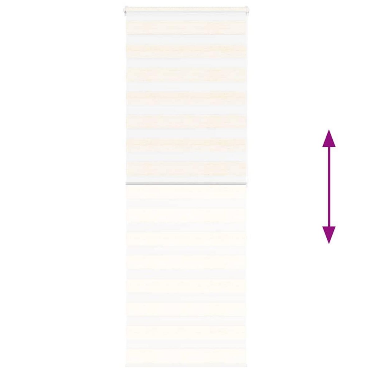 VIDAXL Store zebre beige marbre largeur du tissu 80,9 cm polyester