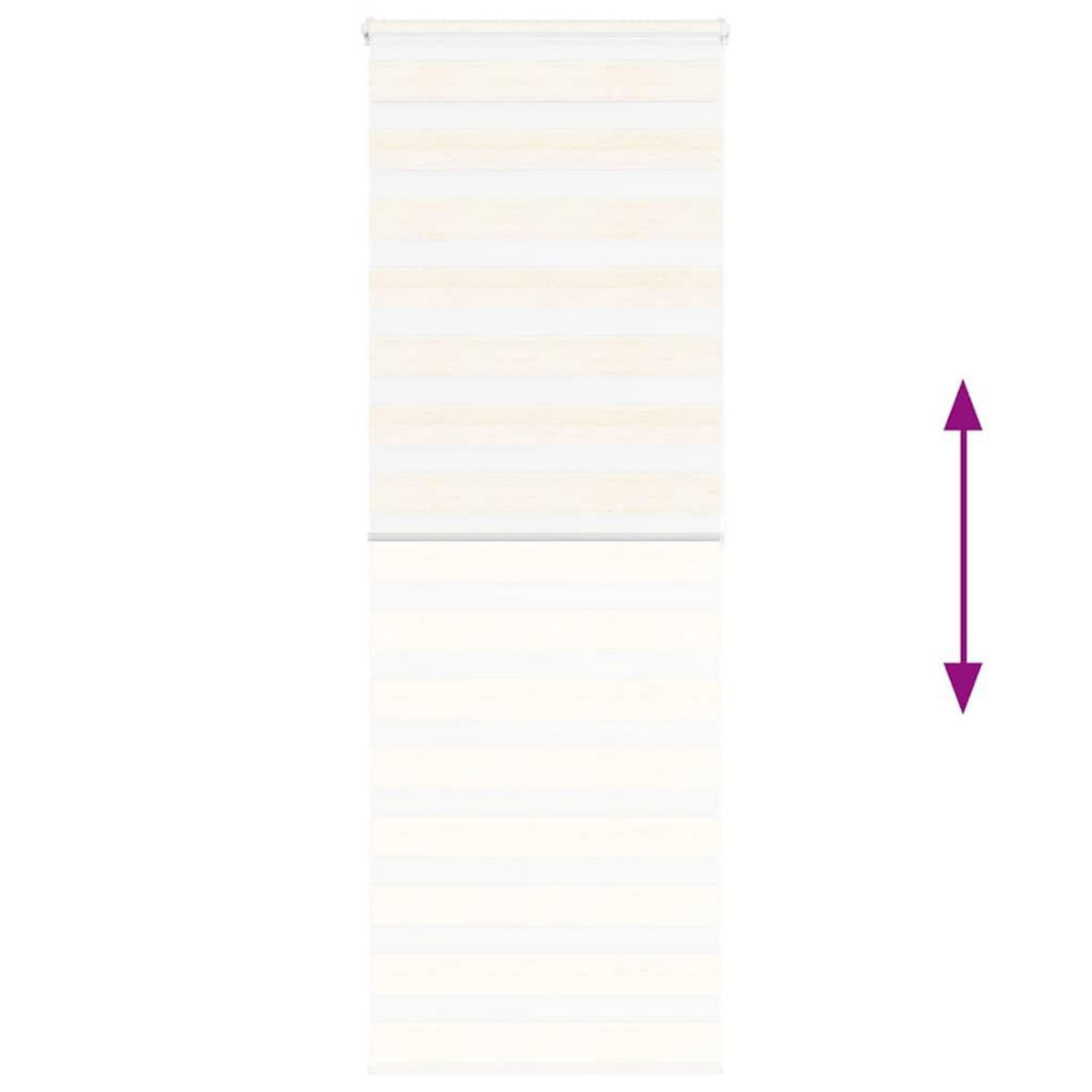 VIDAXL Store zebre beige marbre largeur du tissu 80,9 cm polyester