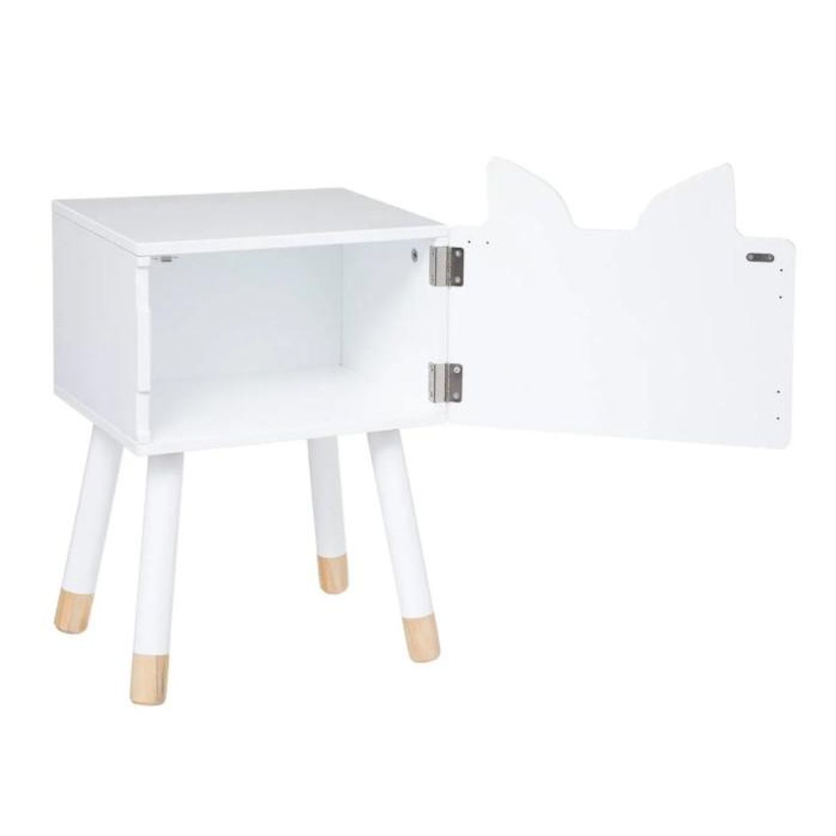Atmosphera Kids Table de Chevet Enfant  Renard  53cm Blanc