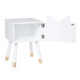 Voir la diapositive 2 : Atmosphera Kids Table de Chevet Enfant  Renard  53cm Blanc