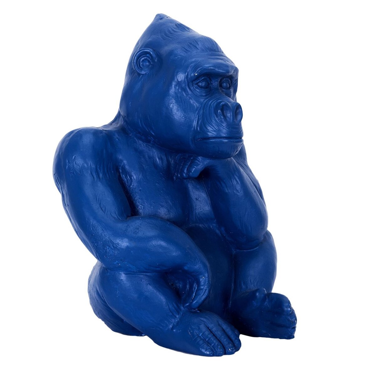 TOILINUX Gorille décoratif Magnesia - Hauteur 54 cm - Bleu