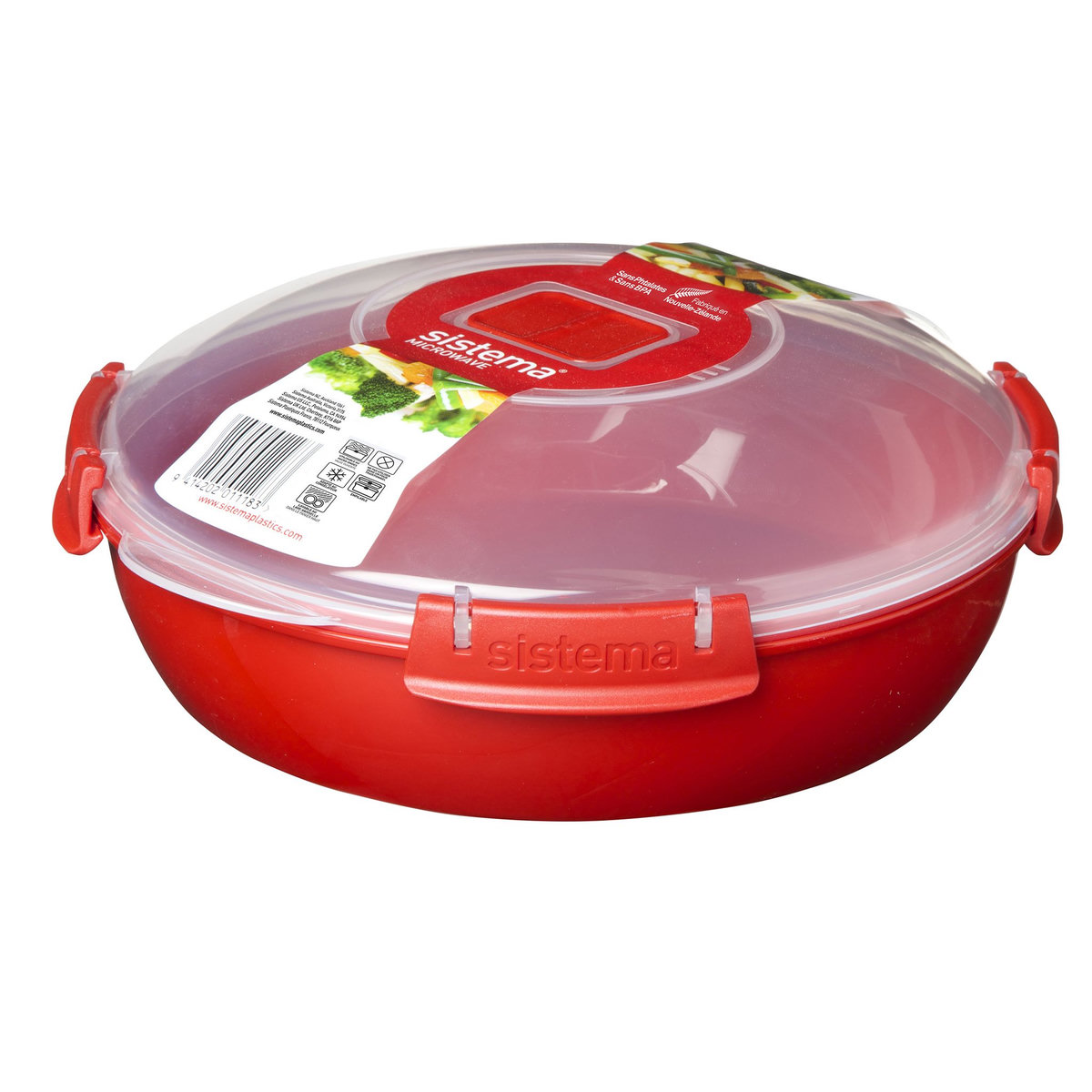 SISTEMA Plat rond micro-ondes clips 1,29L