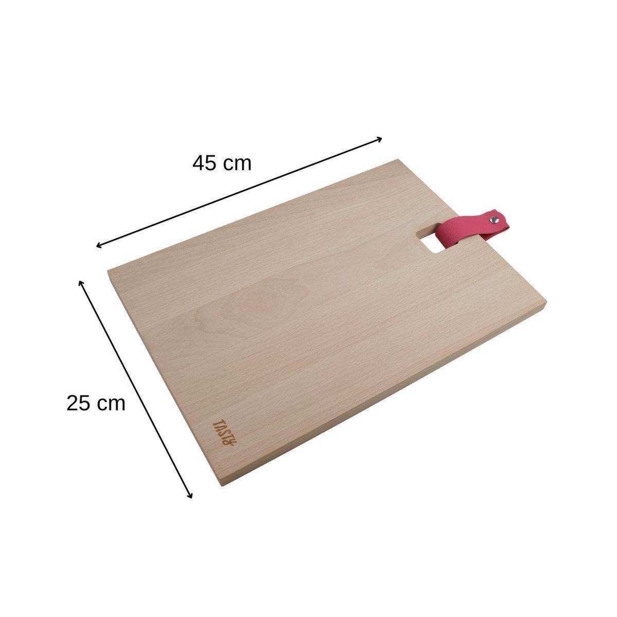 TASTY Planche à découper en bois rectangulaire 35 x 25 cm Tasty Green