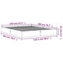 Voir la diapositive 6 : VIDAXL Cadre de lit sans matelas cire marron 120x200cm bois pin massif