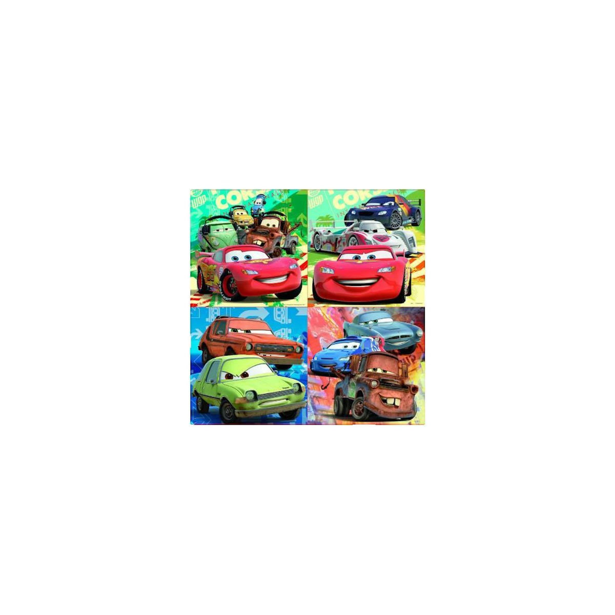 EDUCA 4 puzzles evolutifs - Cars le film