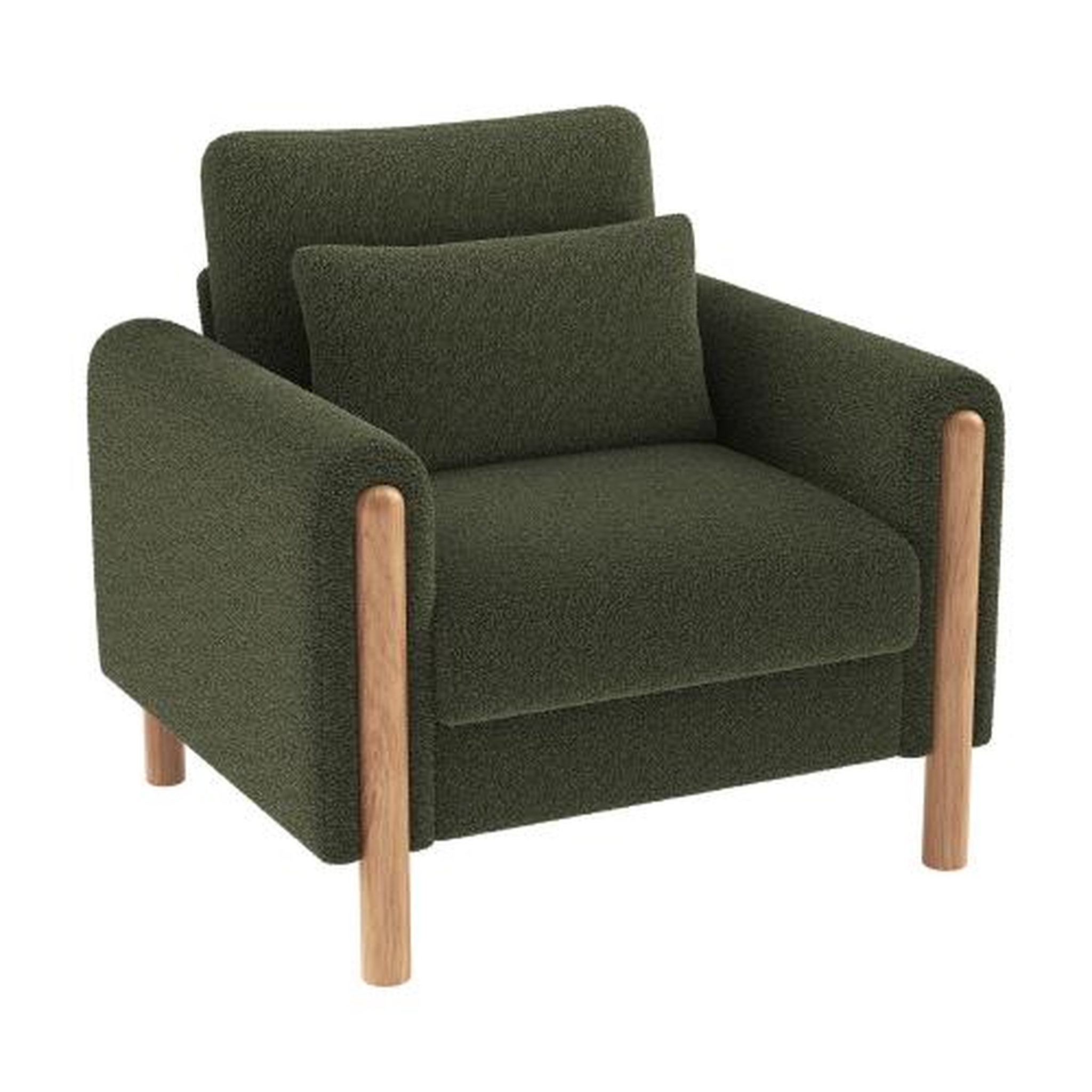 Voir la diapositive 5 : MERAX Fauteuil avec pieds bois