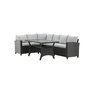 Voir la diapositive 2 : Paris Prix Salon d'Angle de Jardin  Brentwood  230cm Noir