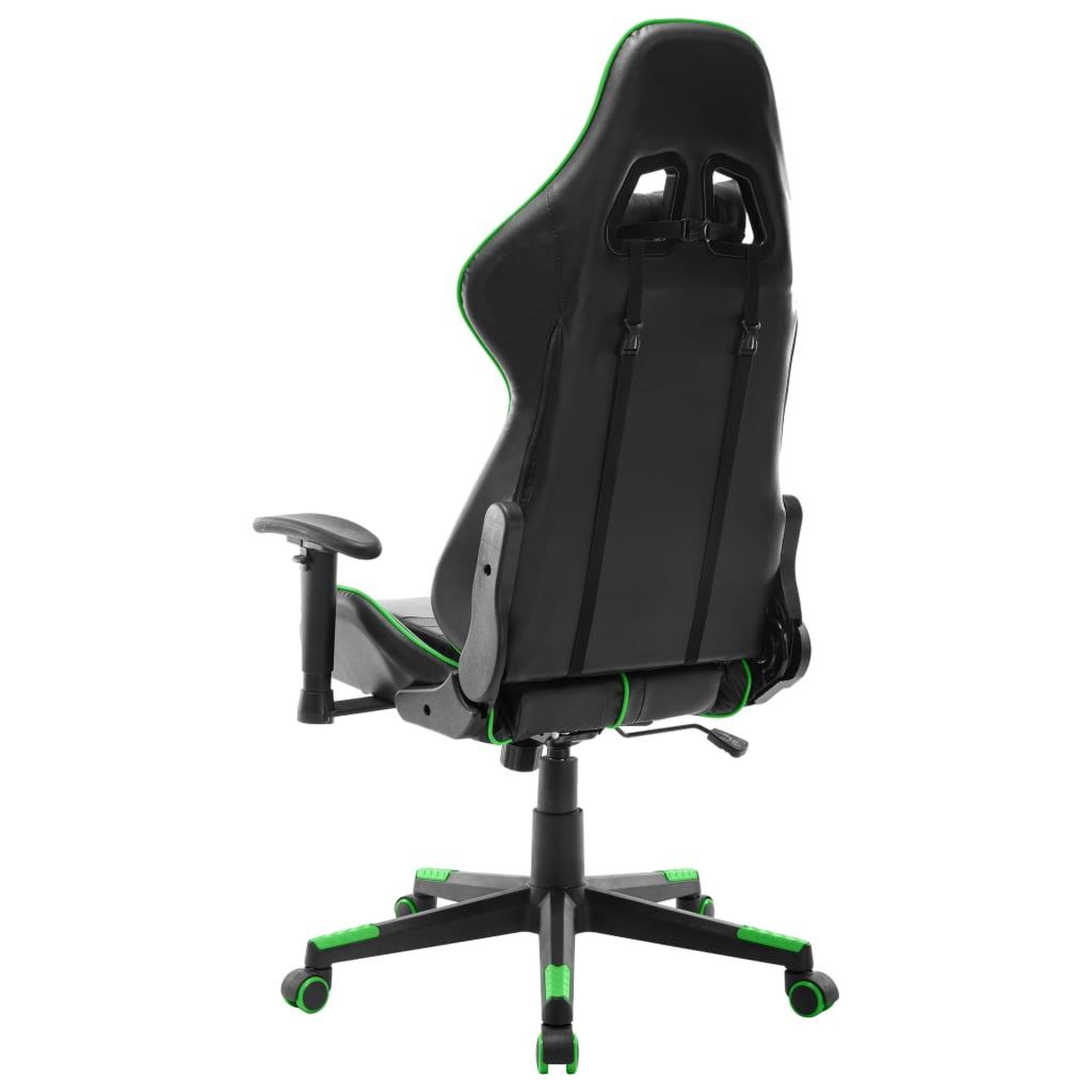 Voir la diapositive 4 : VIDAXL Chaise de jeu Noir et vert Cuir artificiel