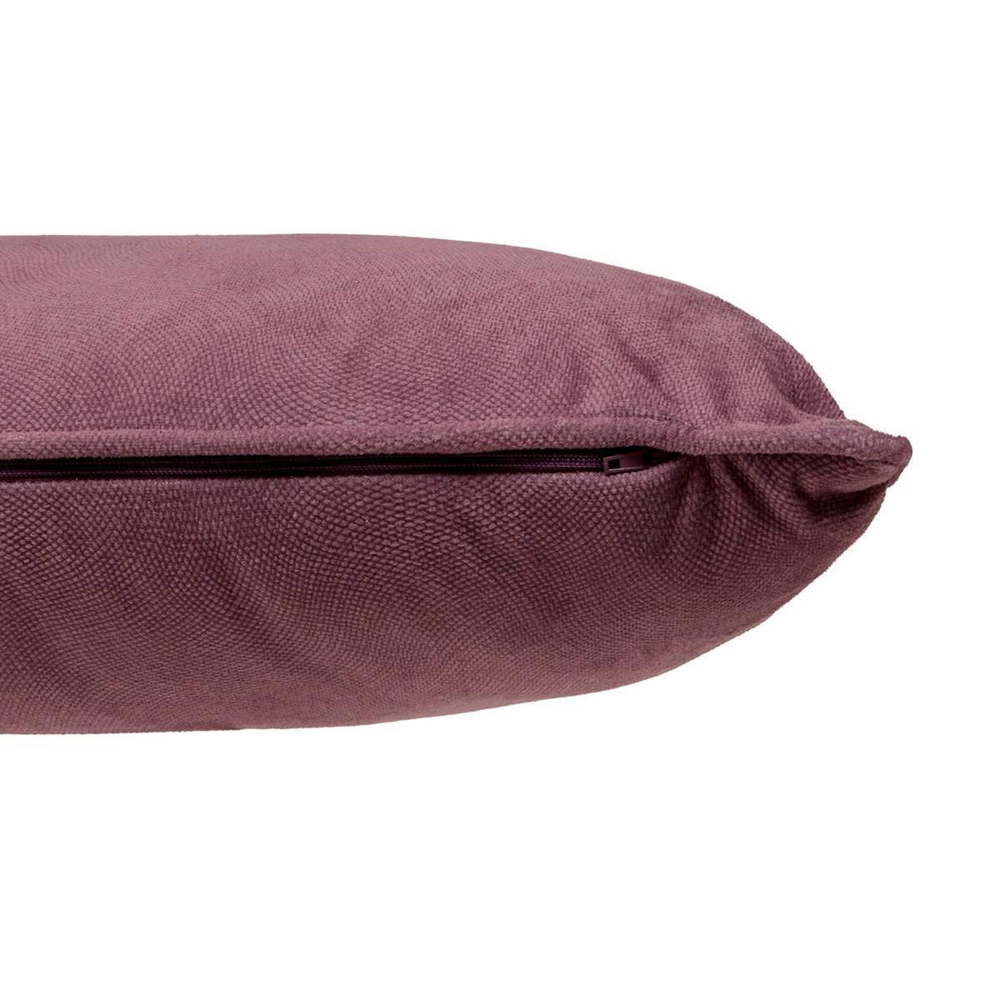 Voir la diapositive 2 : ATMOSPHERA Coussin déco uni  lilou  30x50cm parme