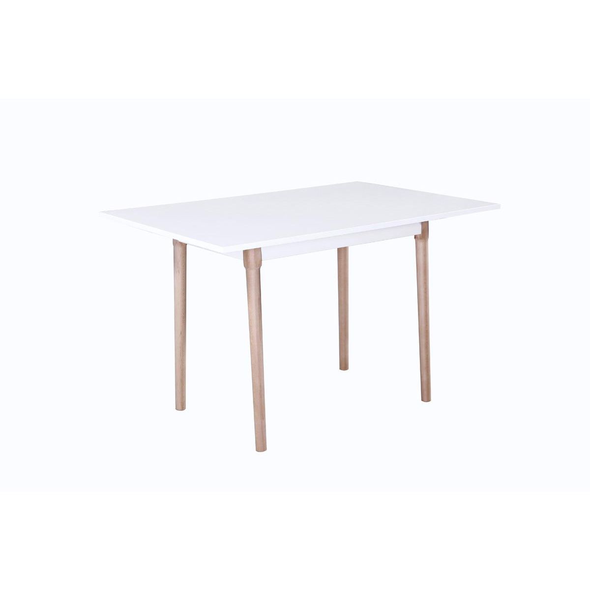 Habitat et Jardin Table repas  Freddy  - 120 x 80 x 75 cm - Blanc laqué