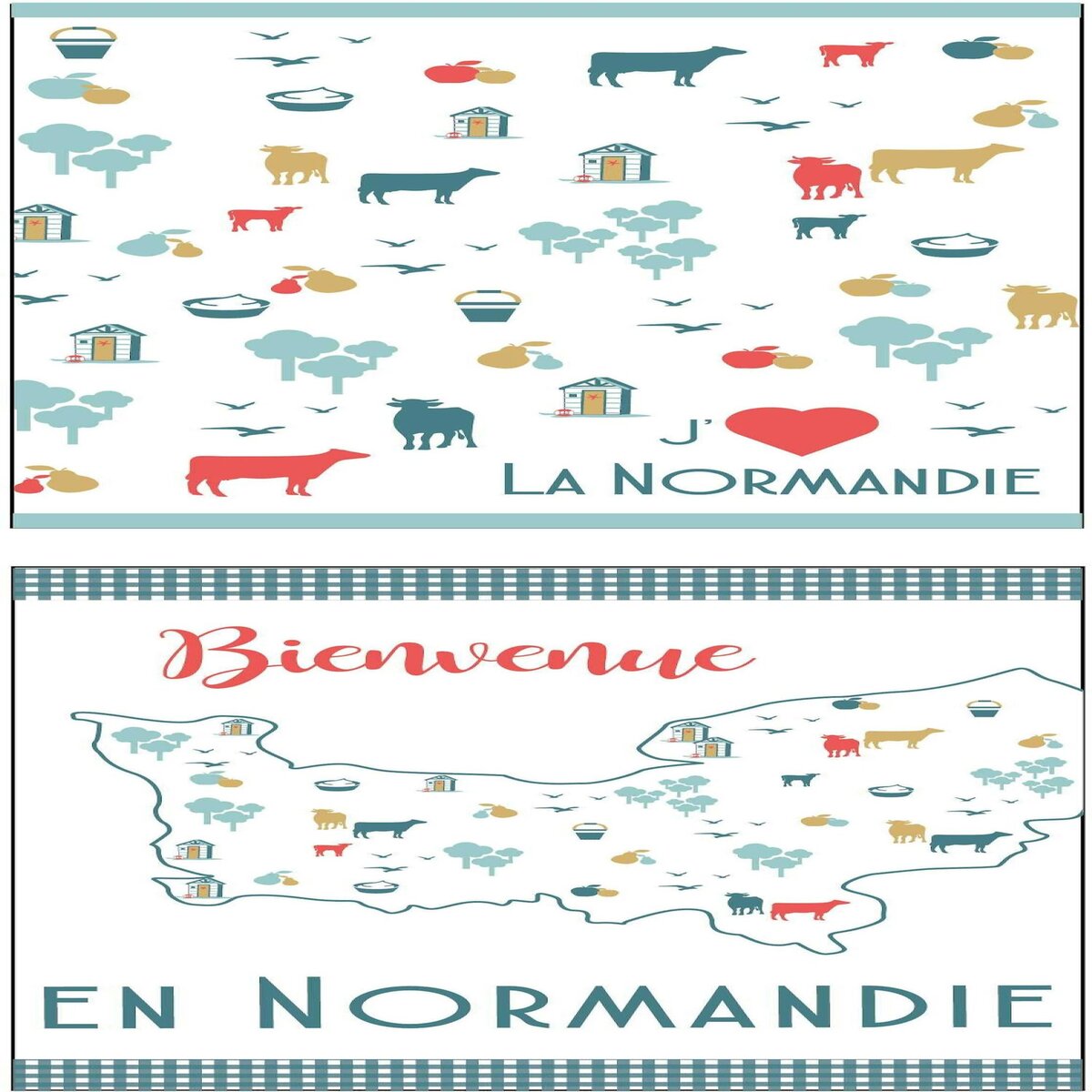 Les Ateliers du Linge Torchons 100% coton