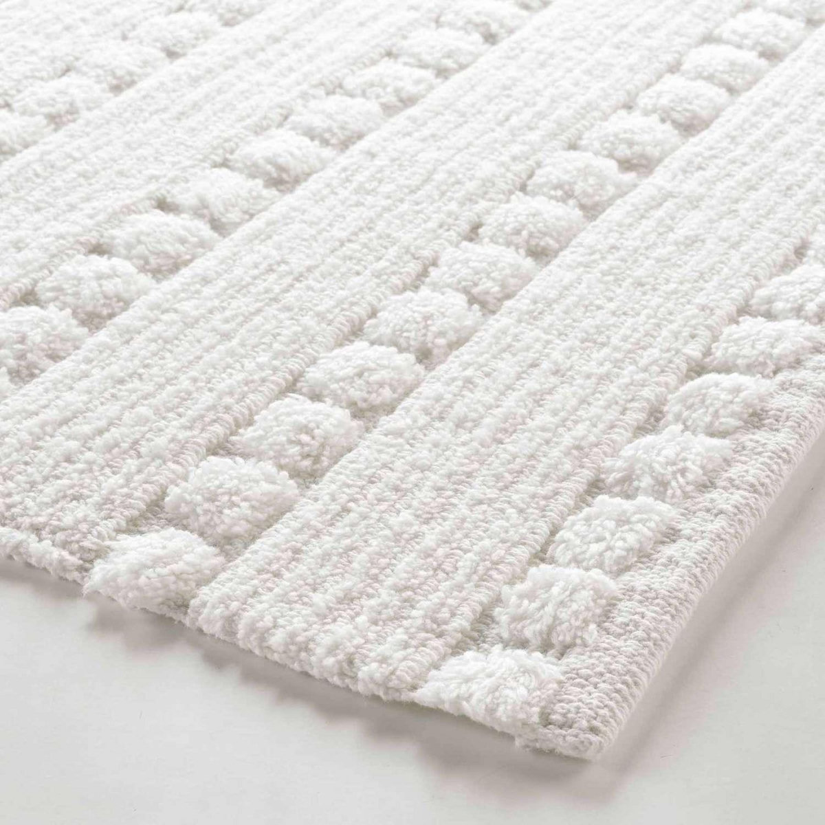 Douceur d'Intérieur Tapis de bain Calabasa en coton tufté - 50 x 80 cm - Blanc