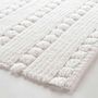 Voir la diapositive 4 : Douceur d'Intérieur Tapis de bain Calabasa en coton tufté - 50 x 80 cm - Blanc