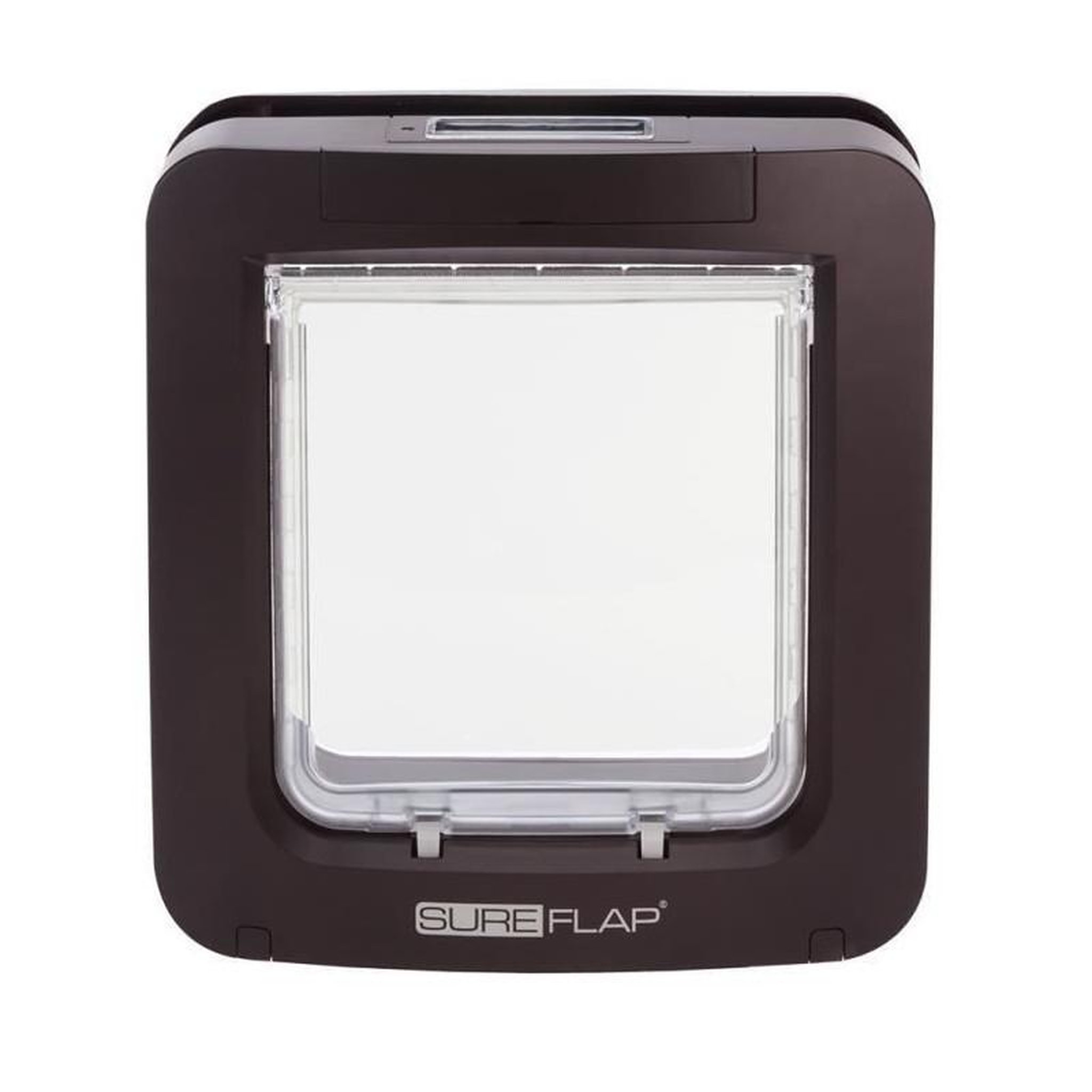 Voir la diapositive 3 : GENERIQUE SUREFLAP Grande chatiere a puce electronique marron