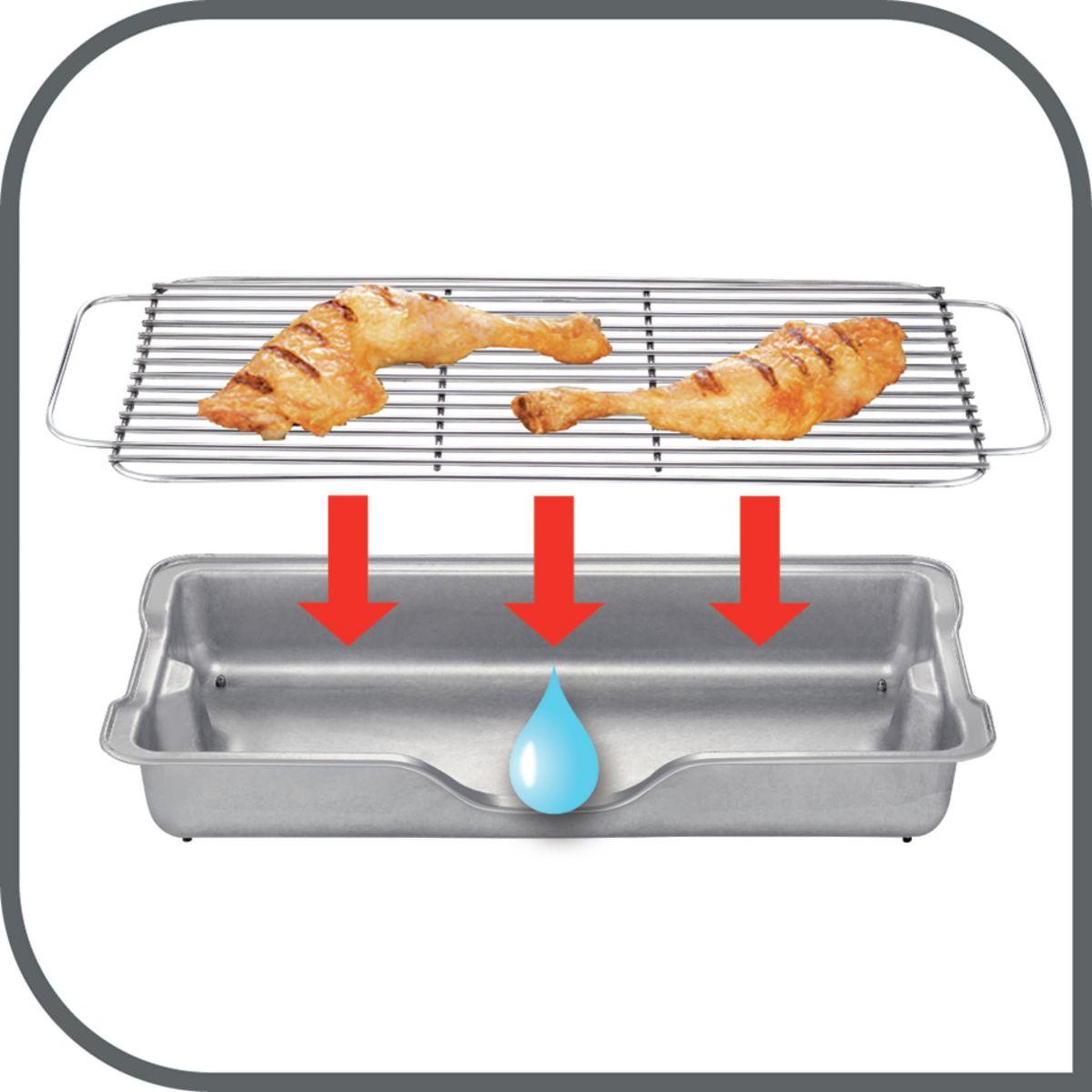 Voir la diapositive 5 : TEFAL Barbecue électrique BG921812 Easygrill XXL sur pieds, 48x26 cm
