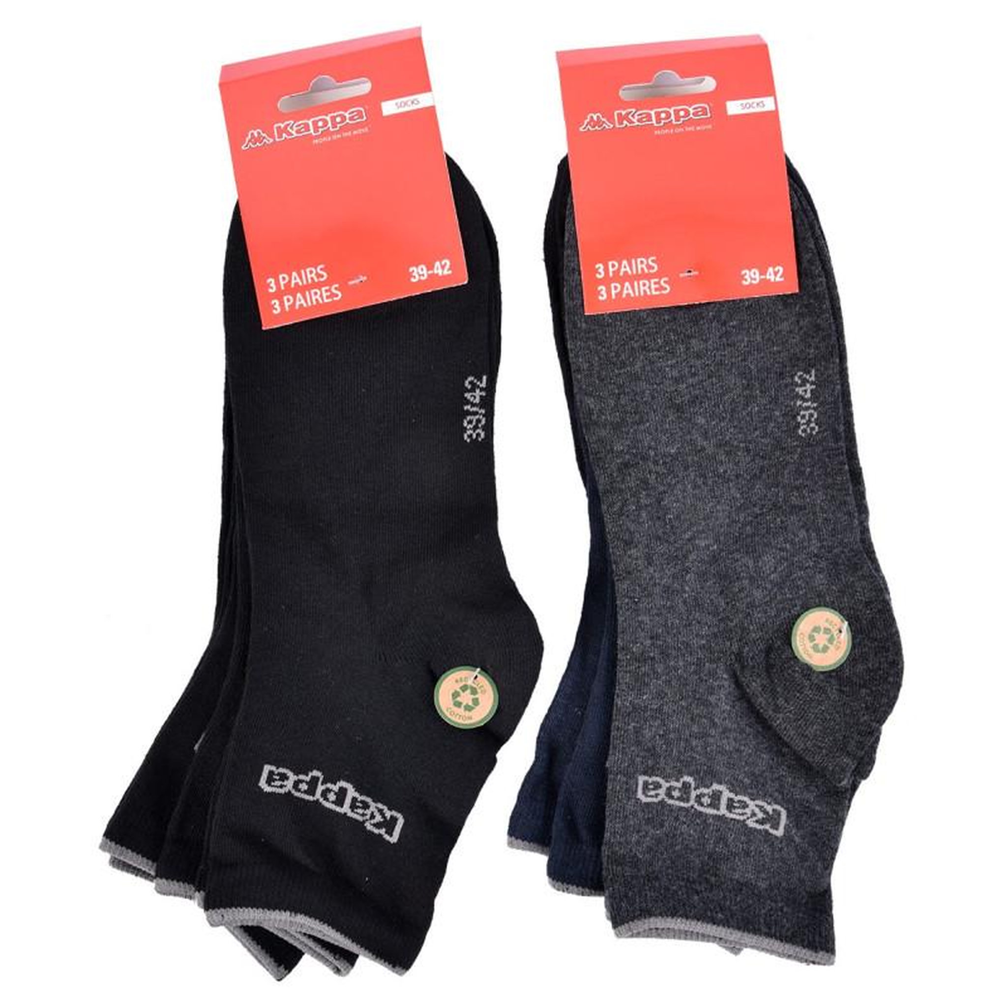 Voir la diapositive 3 : KAPPA Chaussettes Homme QUARTER KAPPA