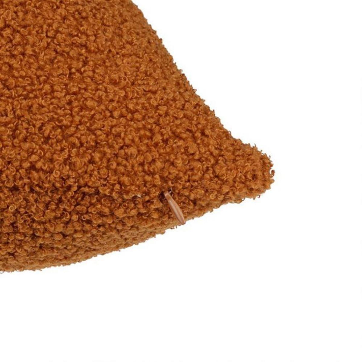 OSTARIA Housse de coussin 40x40 cm bouclette Bonheur