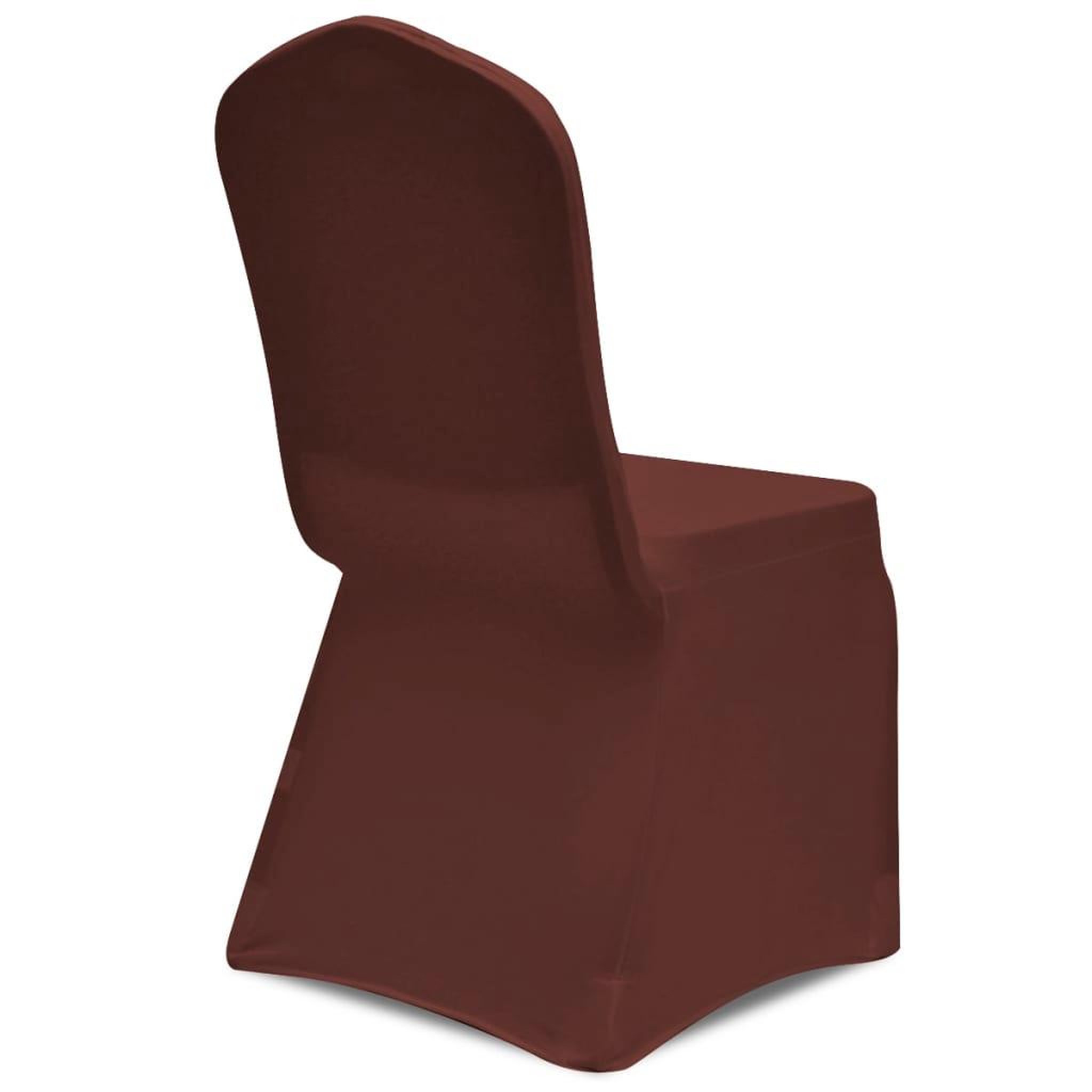Voir la diapositive 4 : VIDAXL Housse de chaise extensible 4 pcs marron
