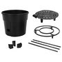 Voir la diapositive 5 : VIDAXL Jardiniere a tomate Anthracite Ø29,5x115 cm Polypropylene