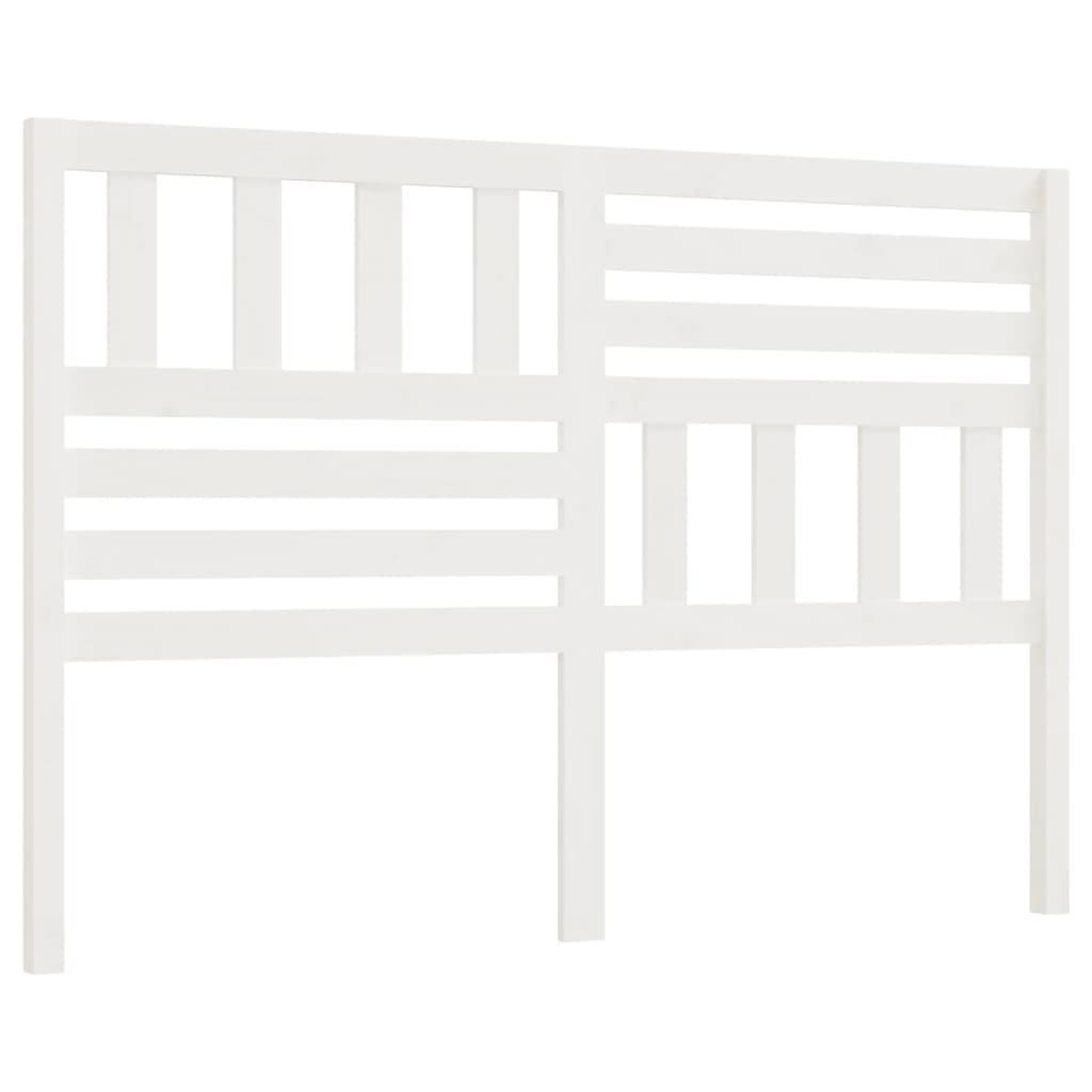 Voir la diapositive 2 : VIDAXL Tete de lit Blanc 166x4x100 cm Bois massif de pin