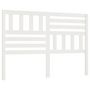 Voir la diapositive 2 : VIDAXL Tete de lit Blanc 166x4x100 cm Bois massif de pin