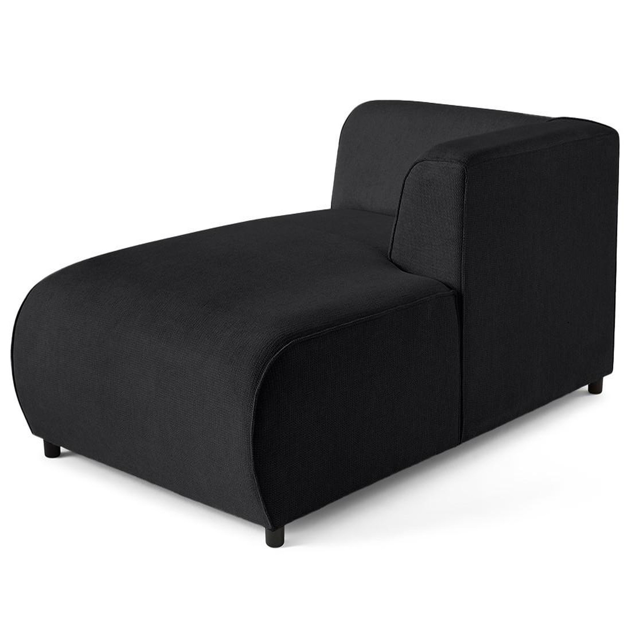 Voir la diapositive 1 : LISA DESIGN Suaro - module d'assise méridienne droit en tissu texturé