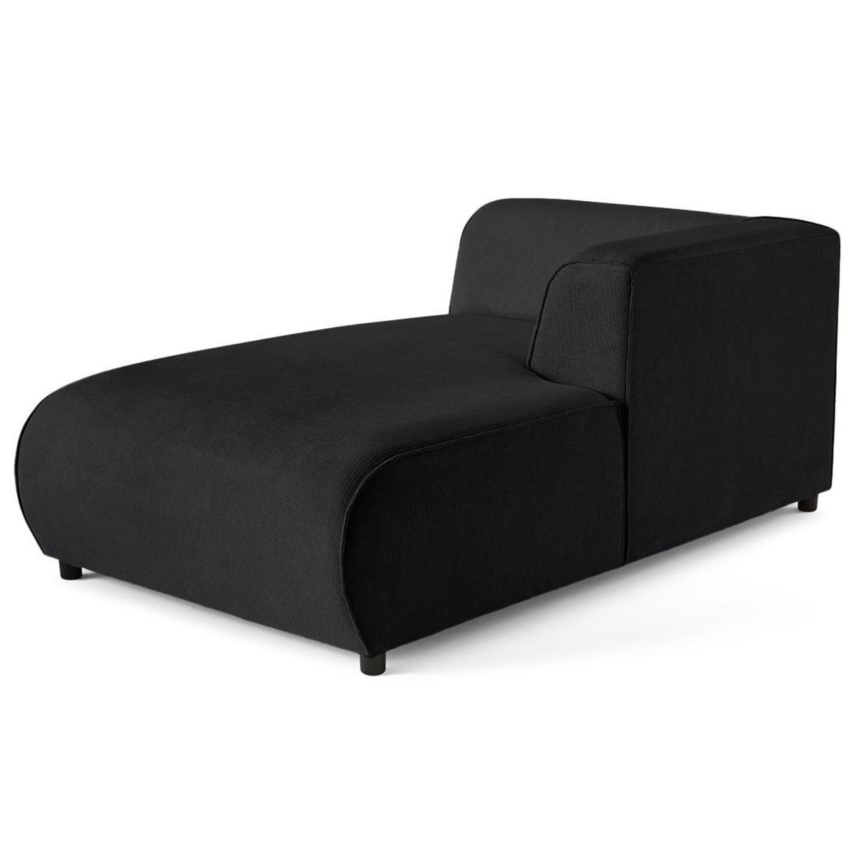 LISA DESIGN Suaro - module d'assise méridienne droit en tissu texturé