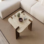 Voir la diapositive 4 : Habitat et Jardin Table basse en bois  Afrolli  - 90 x 90 x 35 cm - Travertin