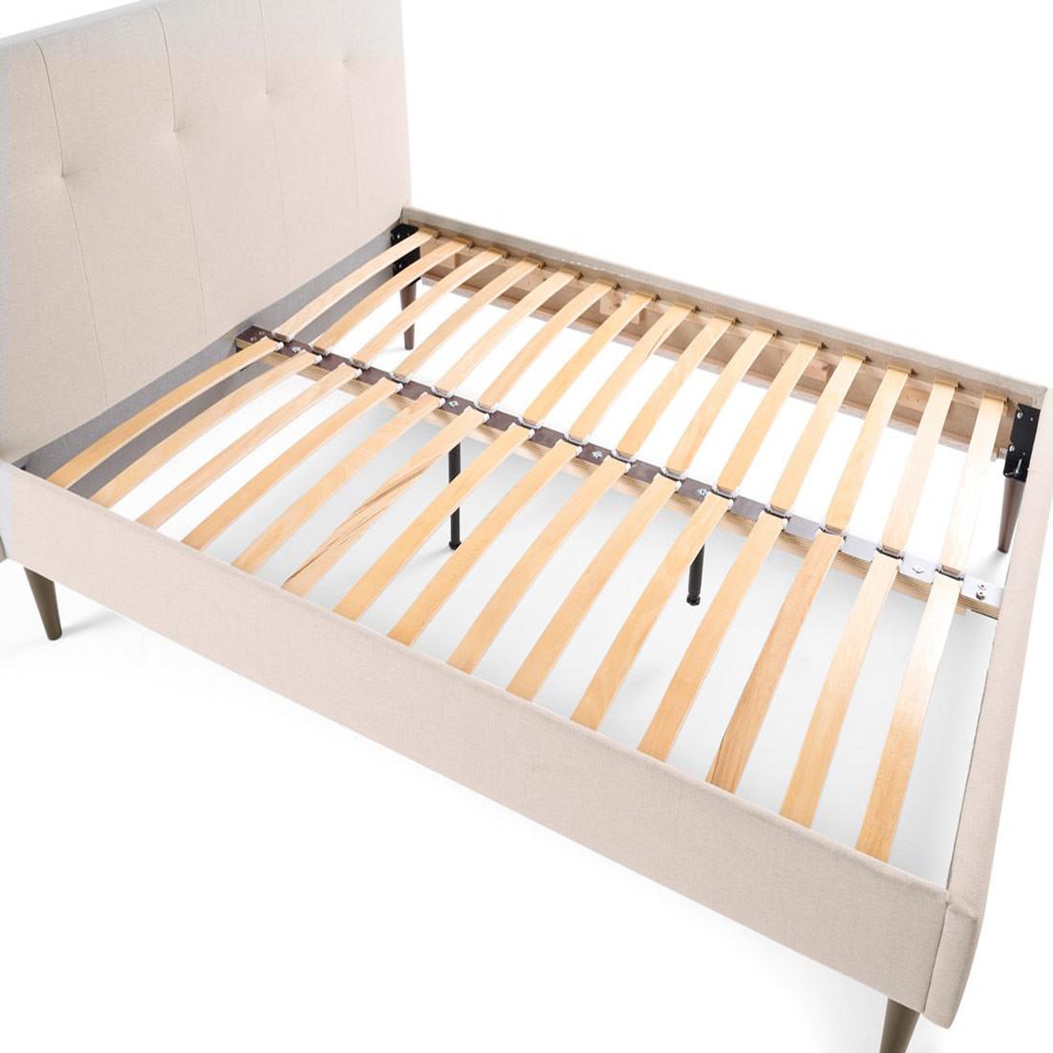 Voir la diapositive 5 : BEST MOBILIER Monet - lit - 160x200 - sommier inclus - en tissu